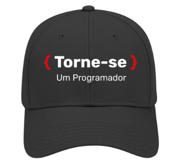 Boné Preto Aba Curva TORNE-SE PROGRAMADOR